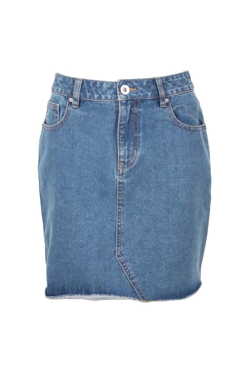 Mid length denim skirts 7 little words sales